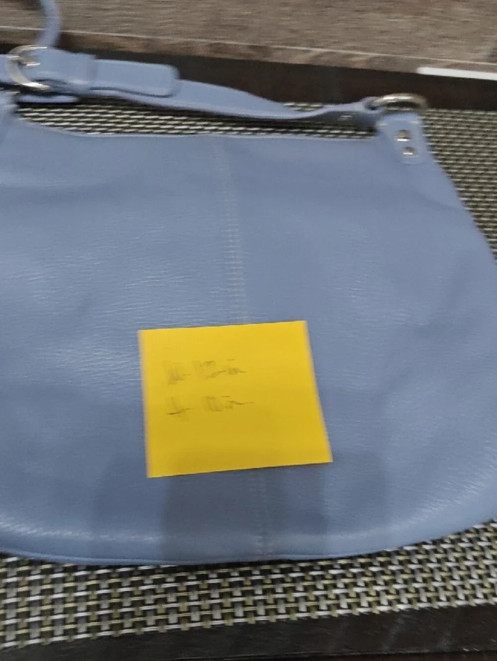 Rare, Vintage Coach Cornflower Blue Leather Crossbody Shoulder Bag